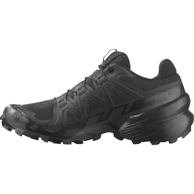 Black Salomon Speedcross 6 Women's Trail Running Shoes | PH 79156O